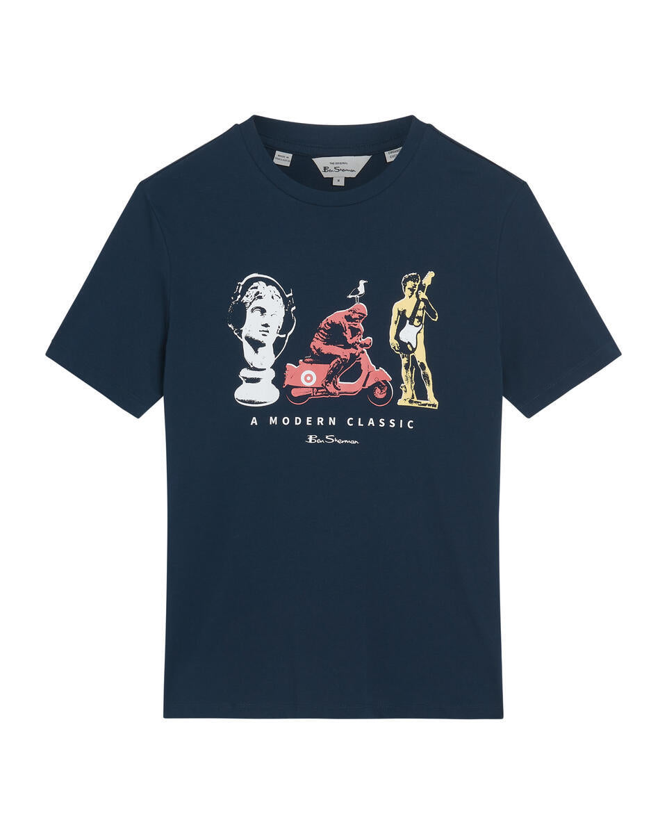 T-shirts korte mouw navy Ben Sherman