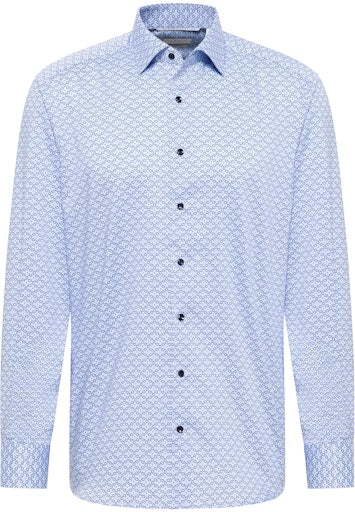 Hemden lange mouw blauw ETERNA