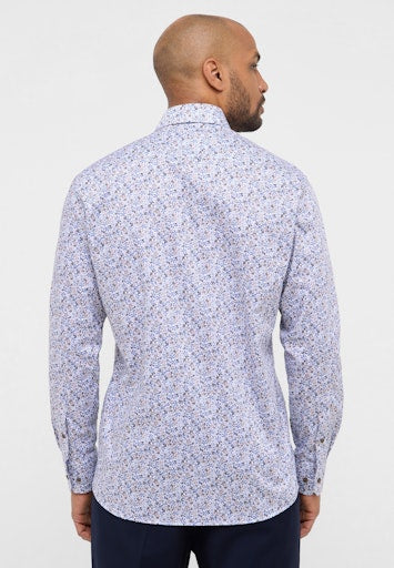 Hemden lange mouw blauw ETERNA