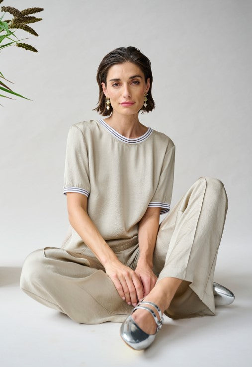 T-shirts korte mouw beige Margittes