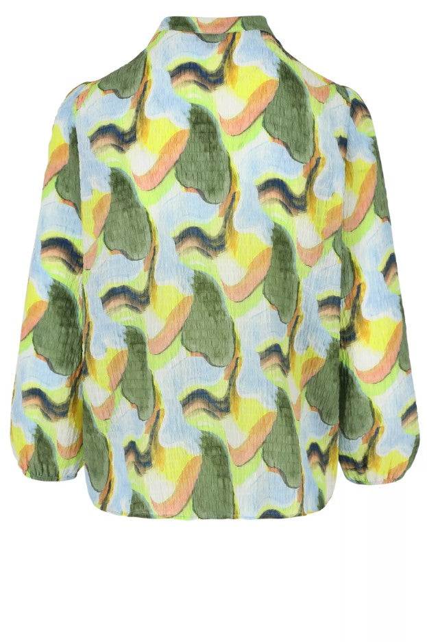 Blouses lange mouw groen Mayerline