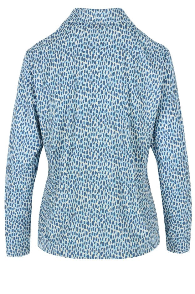 Blouses lange mouw blauw Mayerline