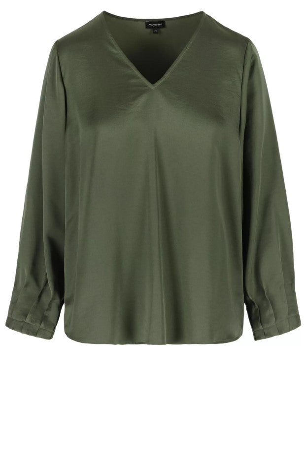 Blouses lange mouw groen Mayerline