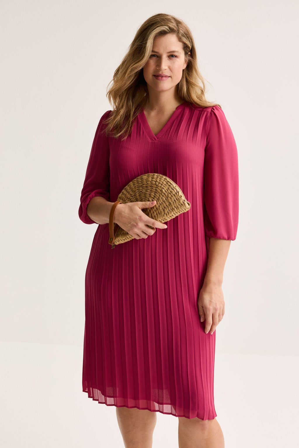 Jurken lange mouw roze Mayerline