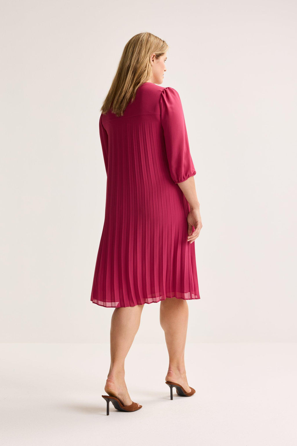 Jurken lange mouw roze Mayerline