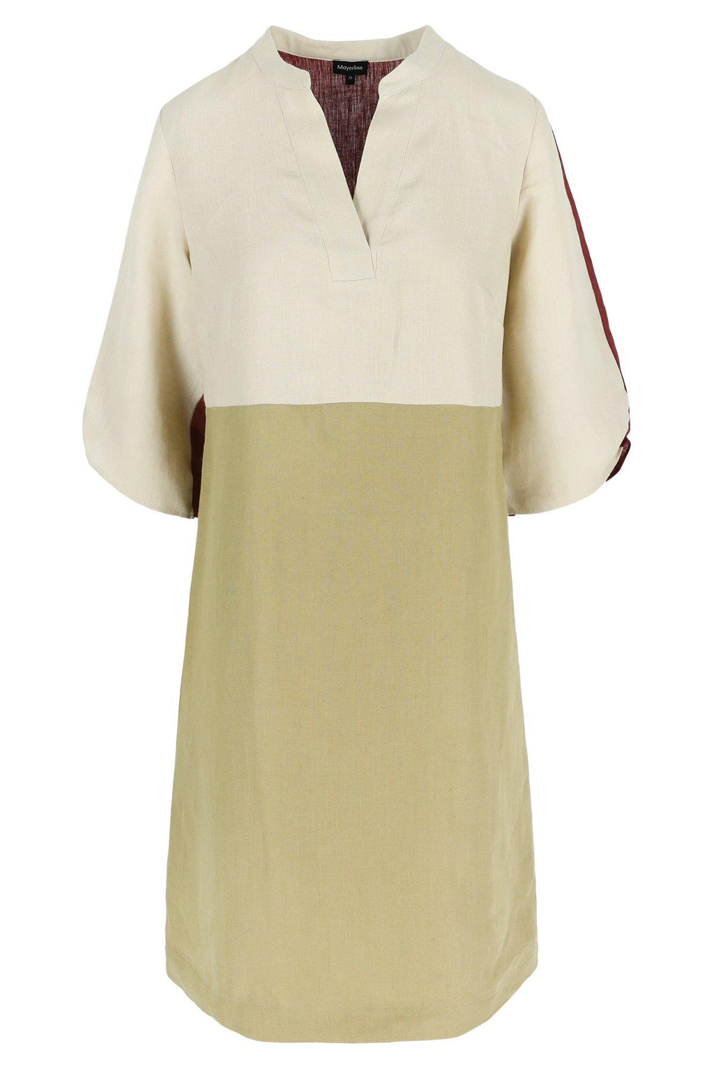 Jurken lange mouw bruin Mayerline