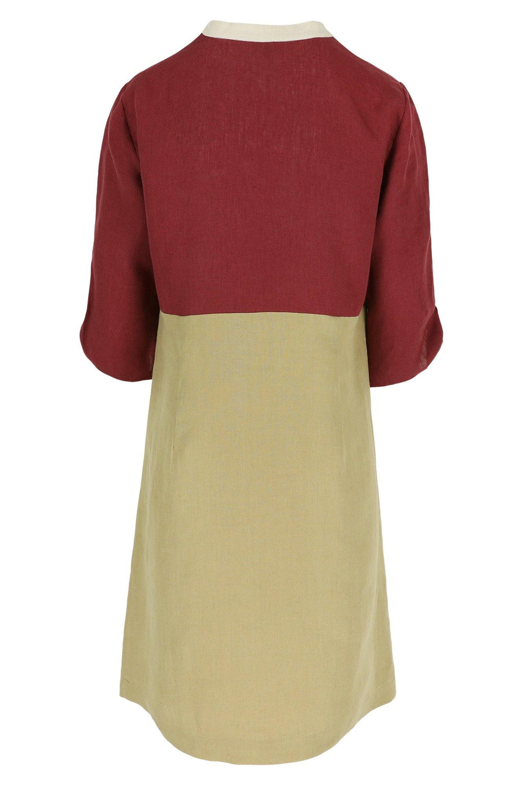 Jurken lange mouw bruin Mayerline