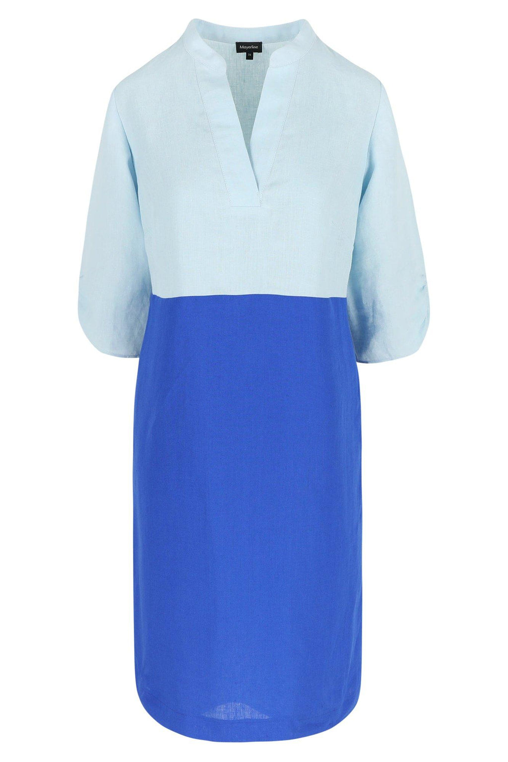 Jurken lange mouw blauw Mayerline