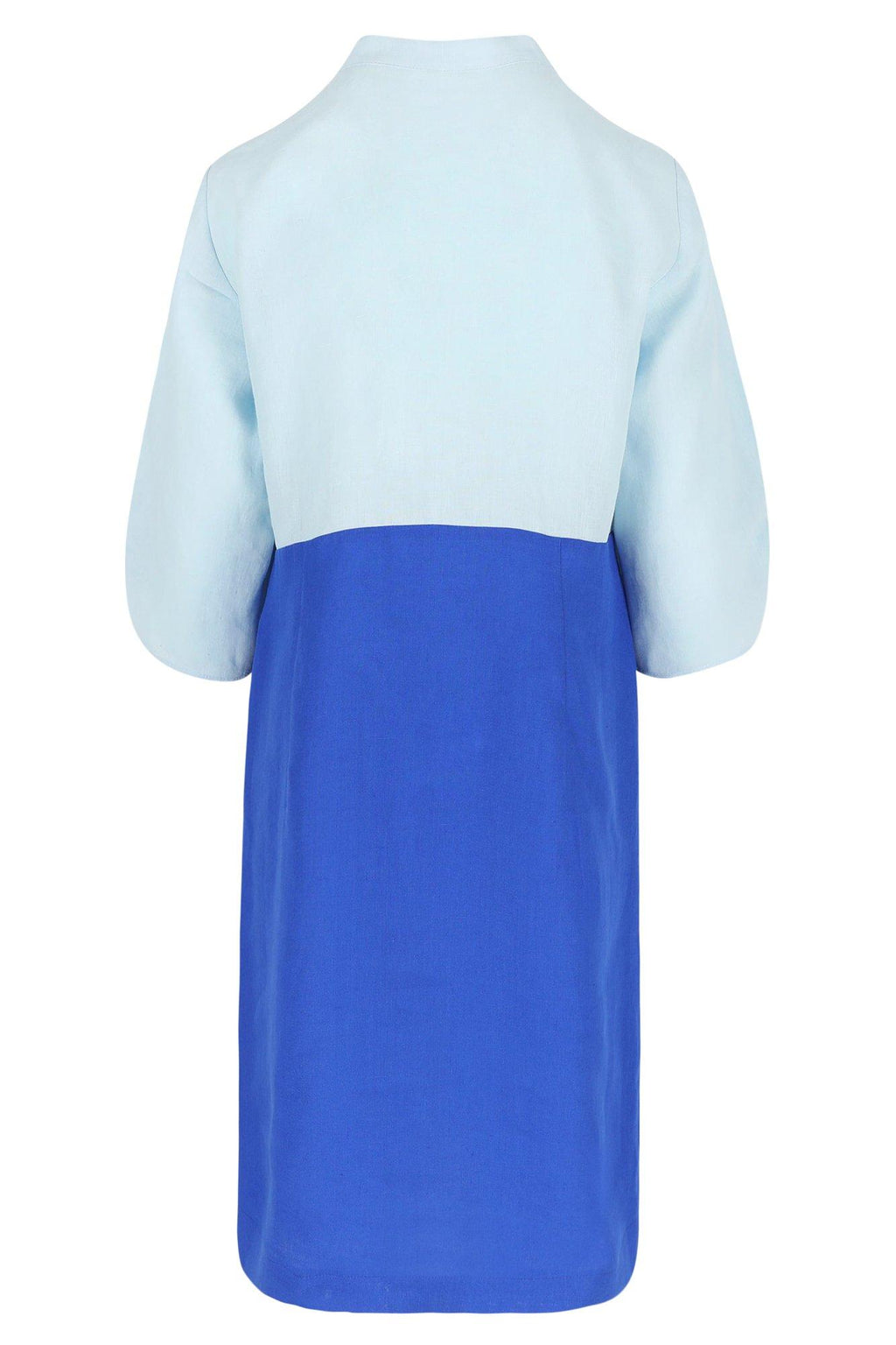 Jurken lange mouw blauw Mayerline