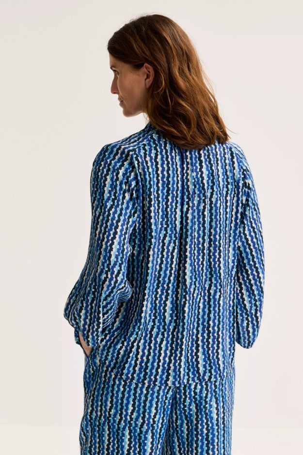 Blouses lange mouw blauw Mayerline