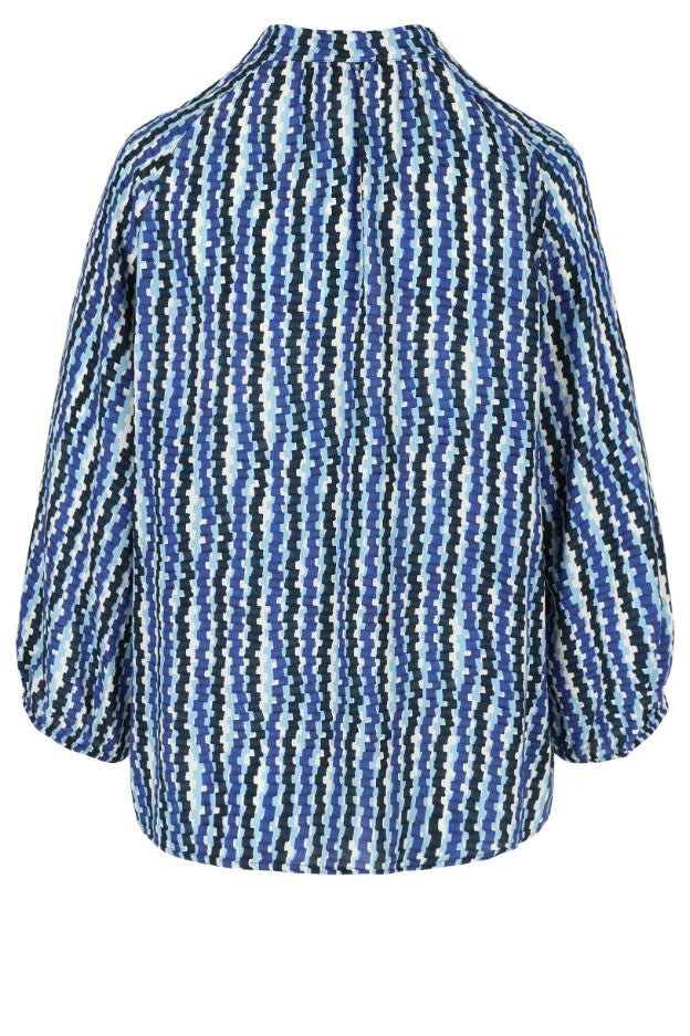 Blouses lange mouw blauw Mayerline