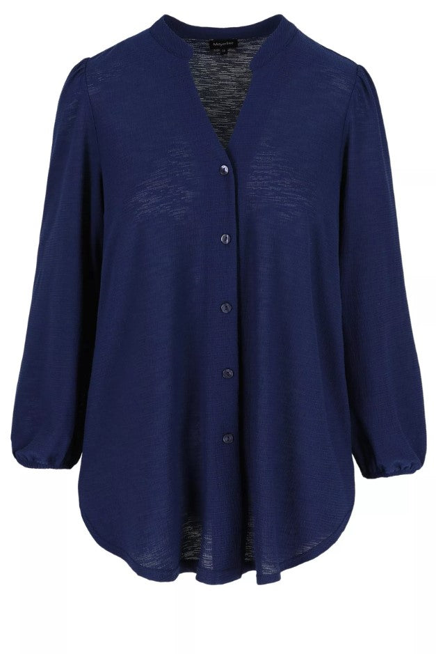 Blouses lange mouw blauw Mayerline