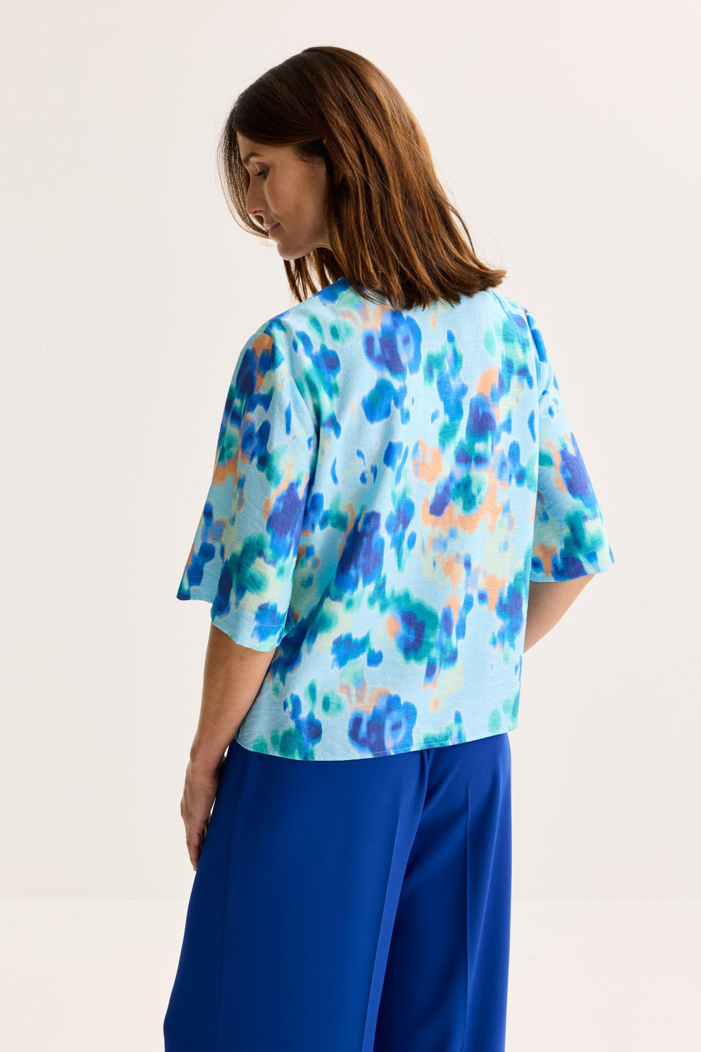 Blouses lange mouw blauw Mayerline