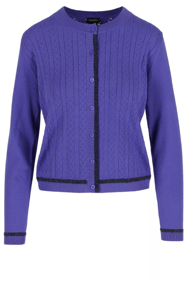 Cardigans paars Mayerline