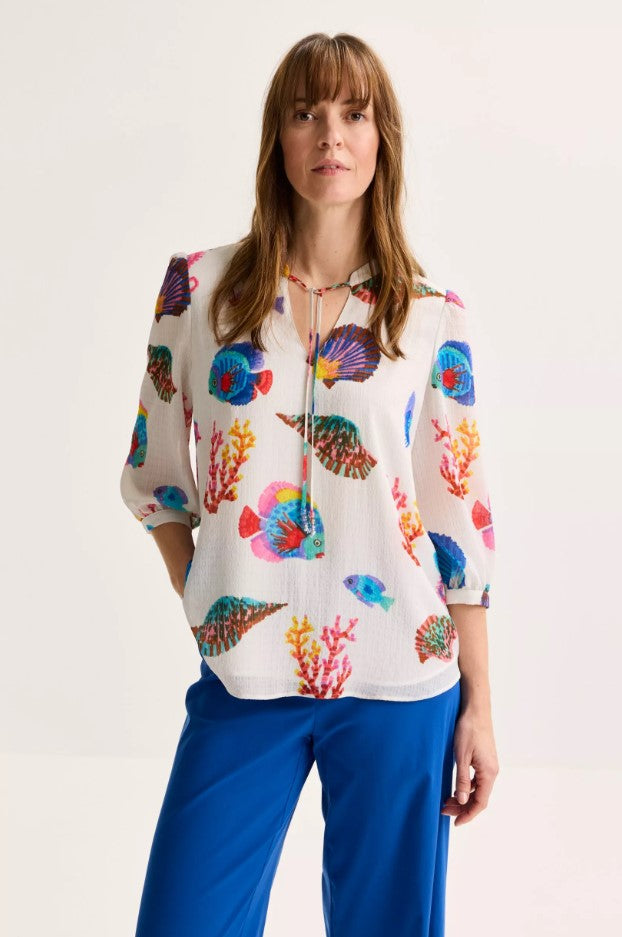 Blouses lange mouw wit Mayerline