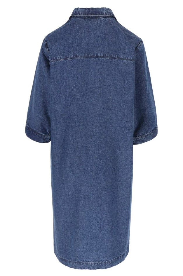 Jurken lange mouw blauw Mayerline