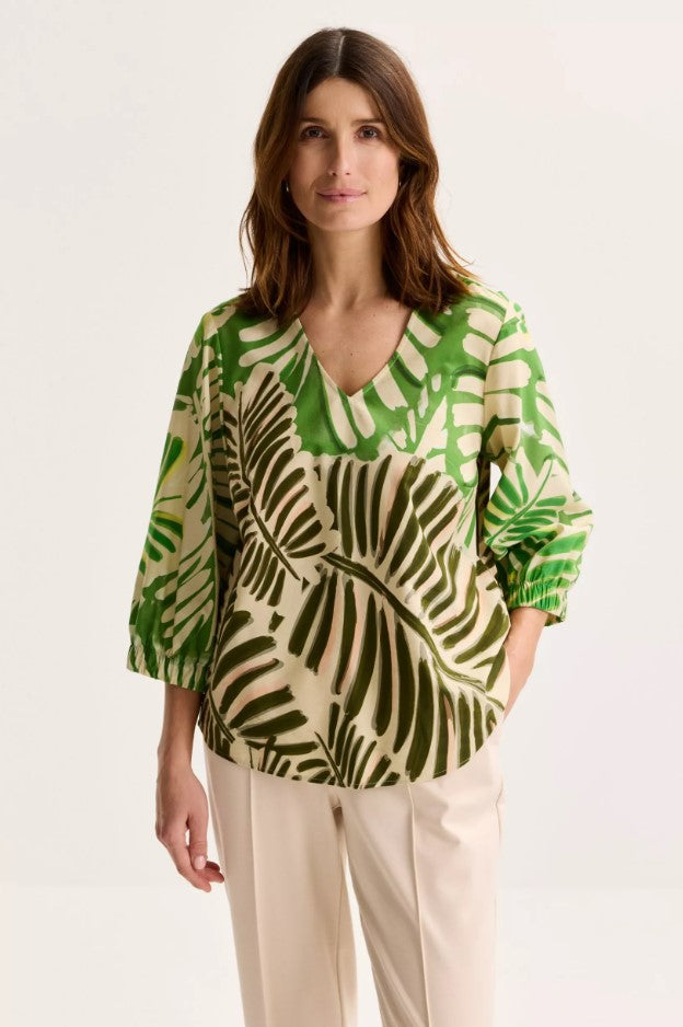 Blouses lange mouw groen Mayerline