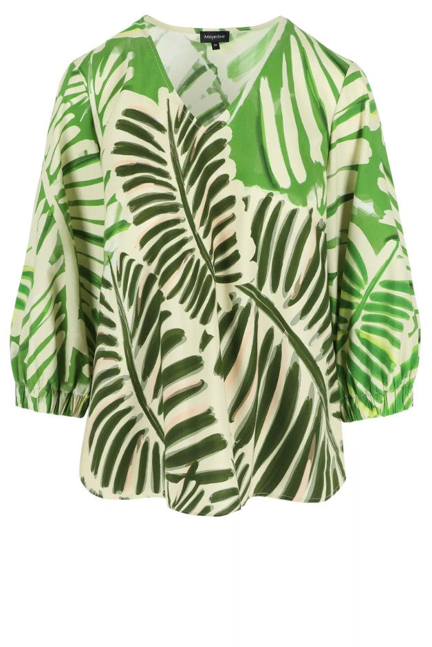 Blouses lange mouw groen Mayerline