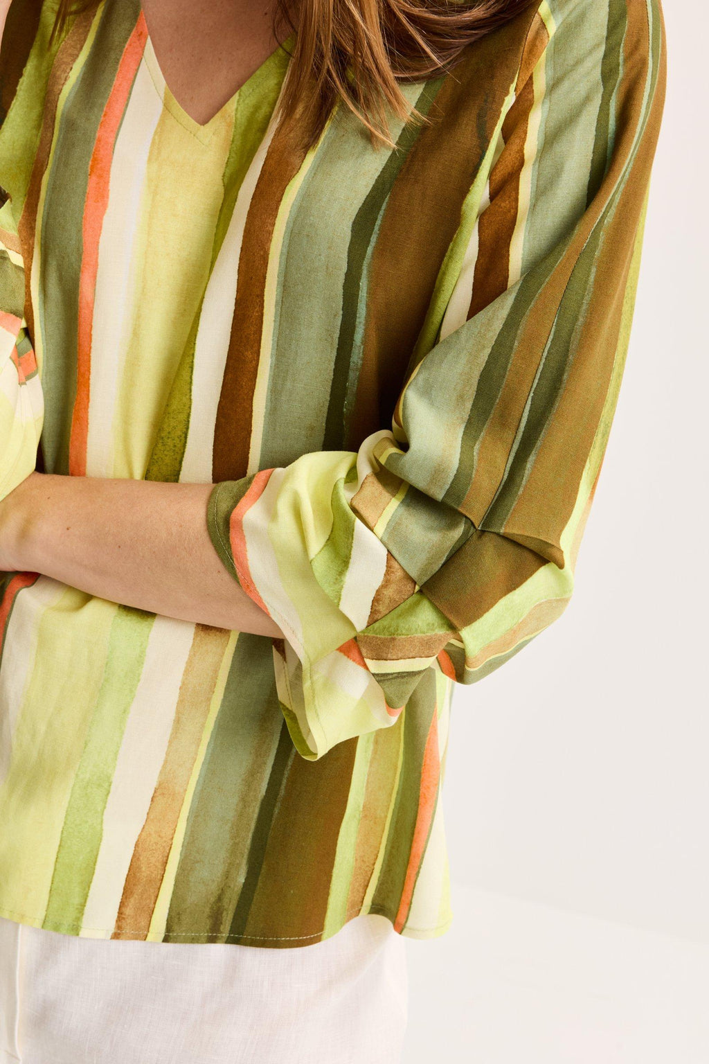 Blouses lange mouw groen Mayerline