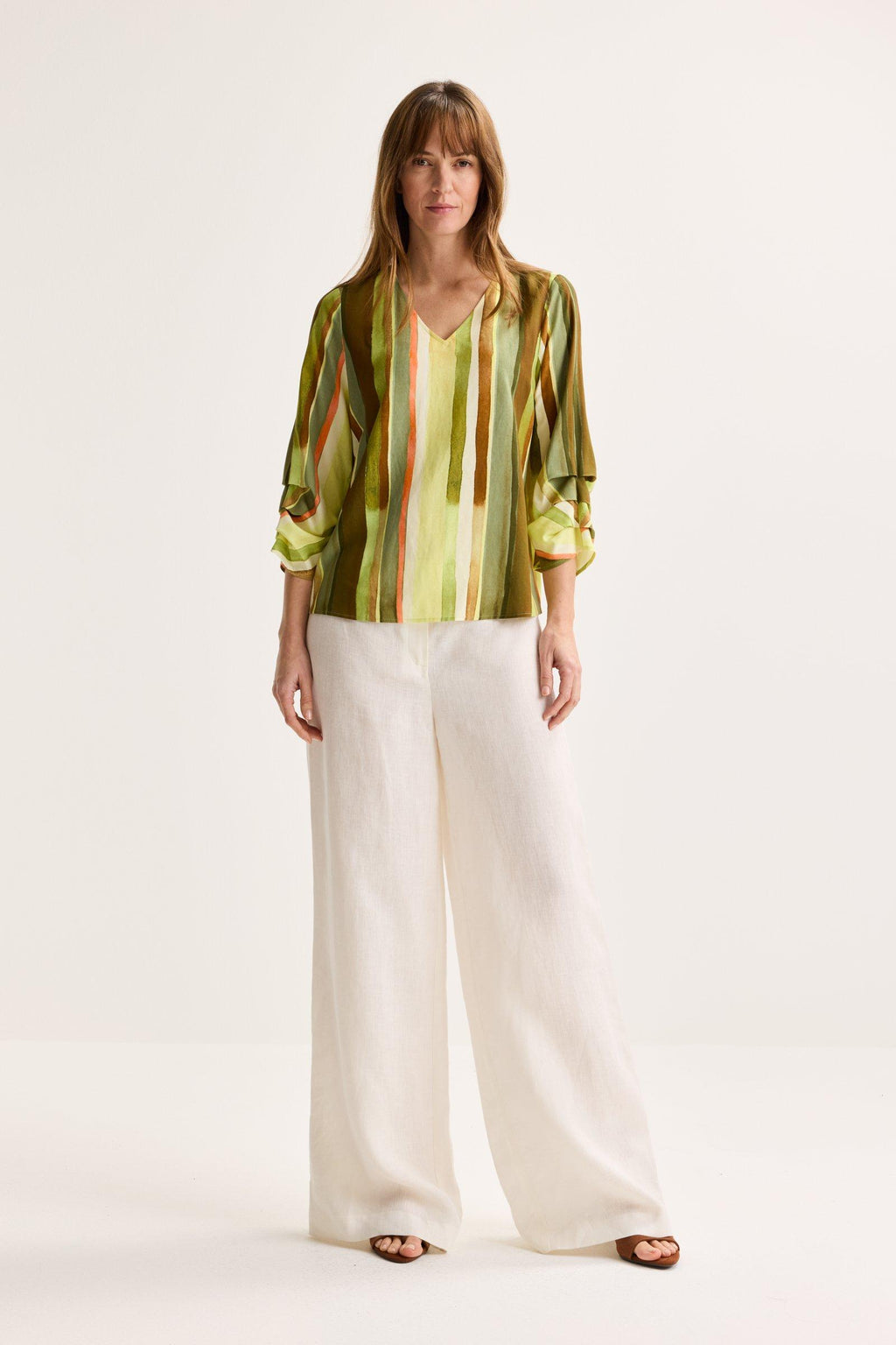 Blouses lange mouw groen Mayerline