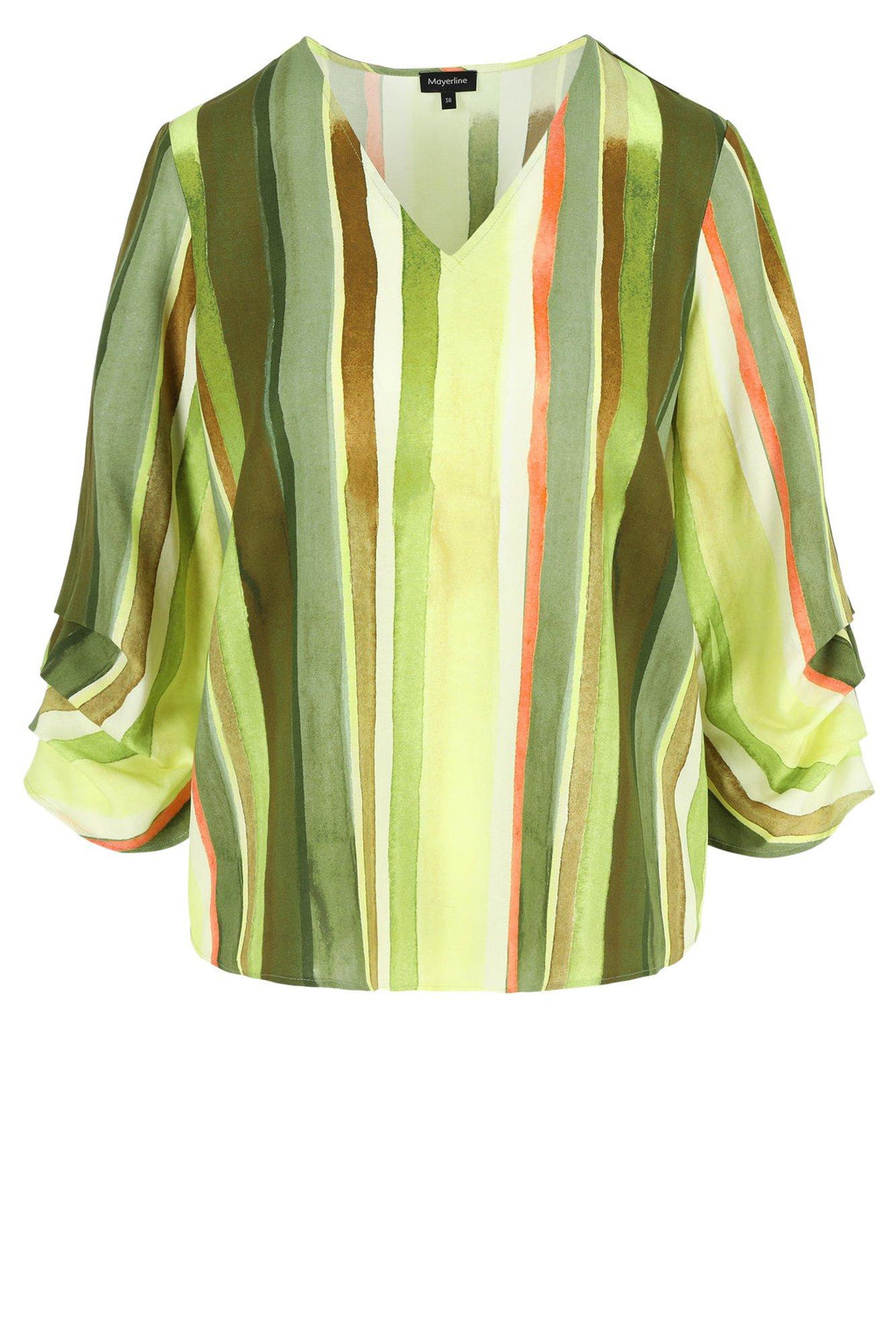 Blouses lange mouw groen Mayerline