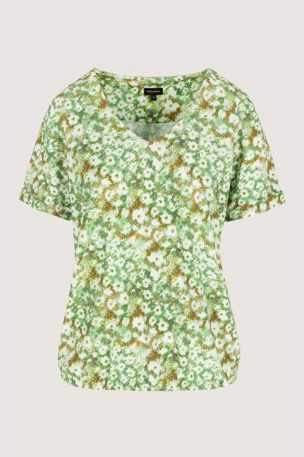 Blouses korte mouw groen Mayerline