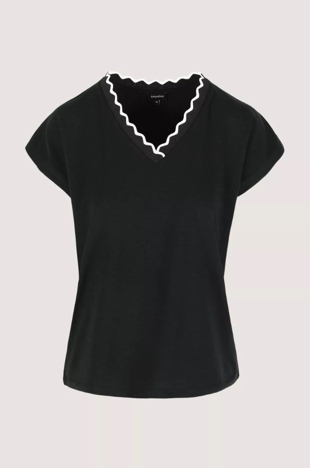 T-shirts korte mouw zwart Mayerline