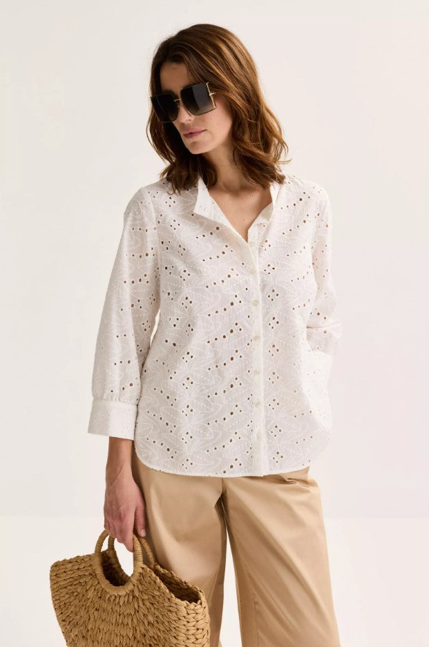 Blouses lange mouw wit Mayerline