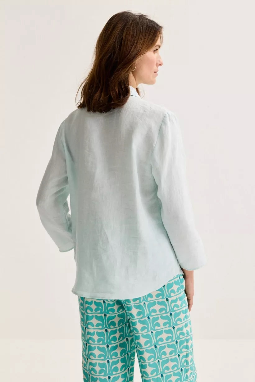Blouses lange mouw blauw Mayerline