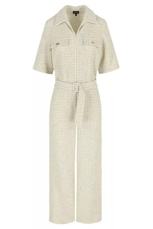 Jumpsuits korte mouw beige Mayerline