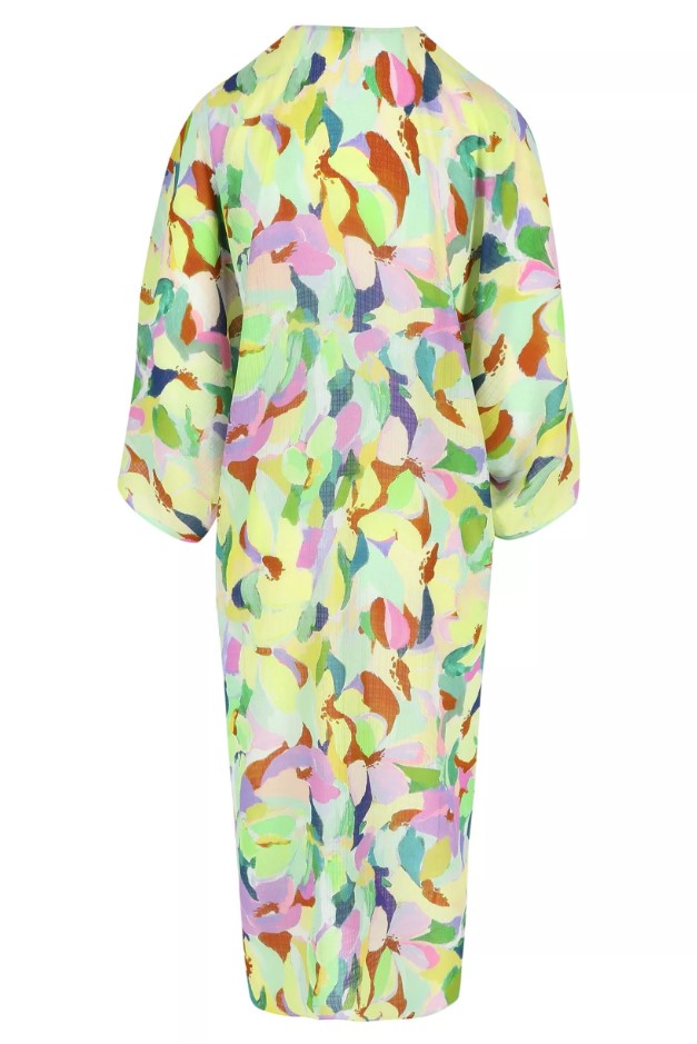 Jurken lange mouw multicolor Améline