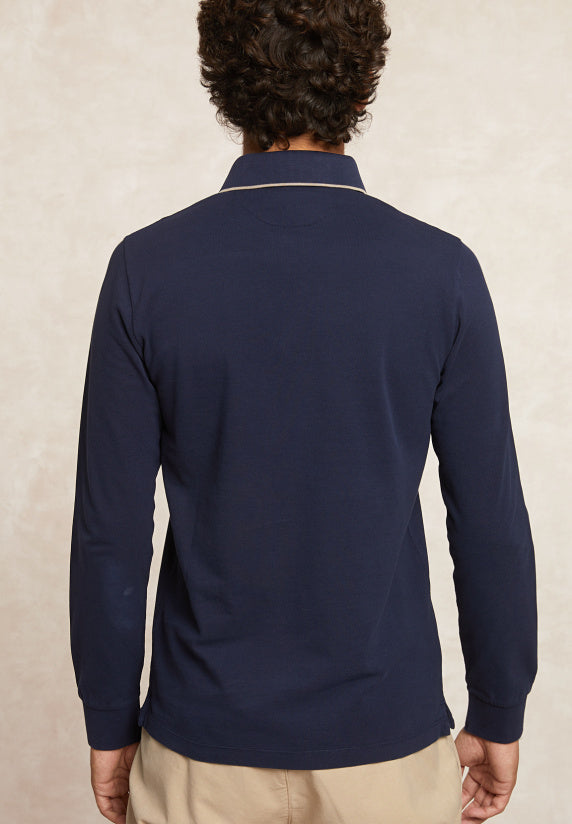 Polo's lange mouw navy River Woods