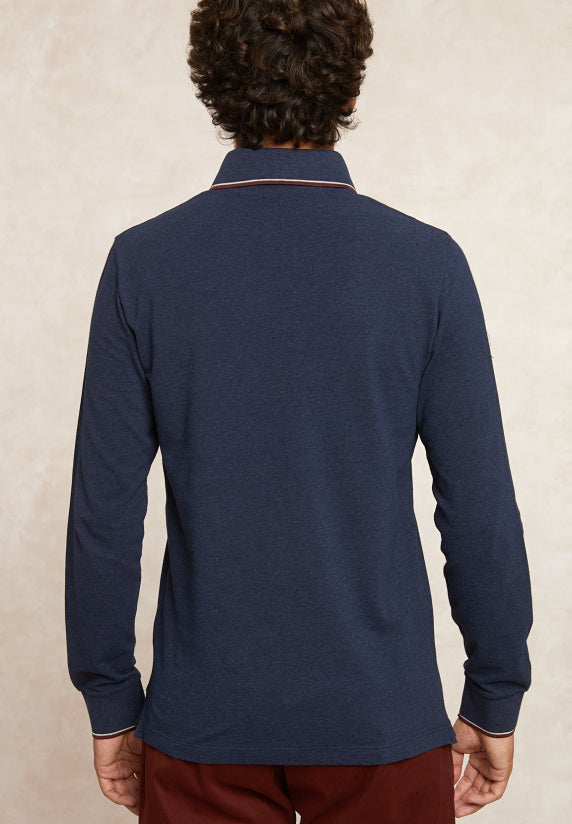 Polo's lange mouw navy River Woods