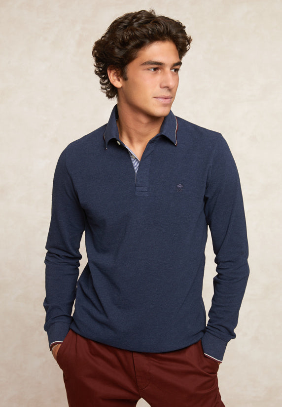 Polo's lange mouw navy River Woods