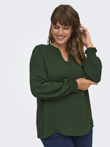 Blouses lange mouw groen ONLY Carmakoma