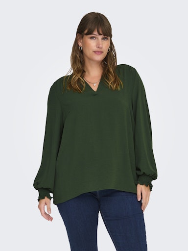 Blouses lange mouw groen ONLY Carmakoma