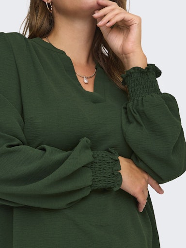 Blouses lange mouw groen ONLY Carmakoma