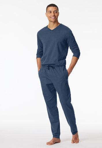 Pyjama's blauw SCHIESSER
