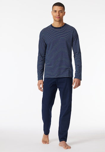 Pyjama's blauw SCHIESSER