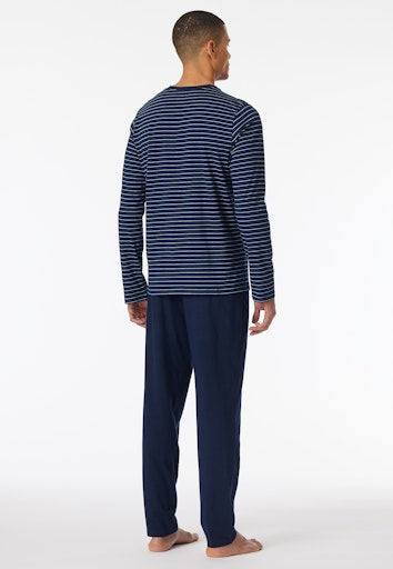 Pyjama's blauw SCHIESSER