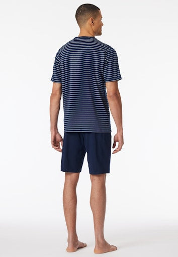 Pyjama's blauw SCHIESSER