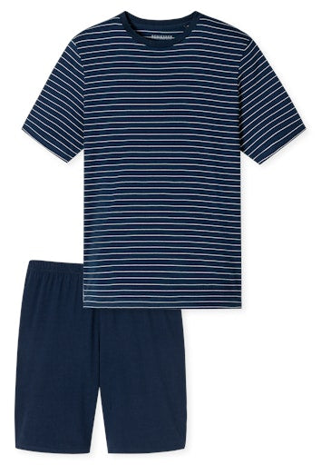 Pyjama's blauw SCHIESSER