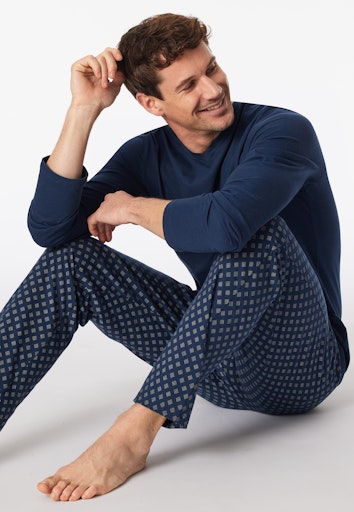 Pyjama's blauw SCHIESSER