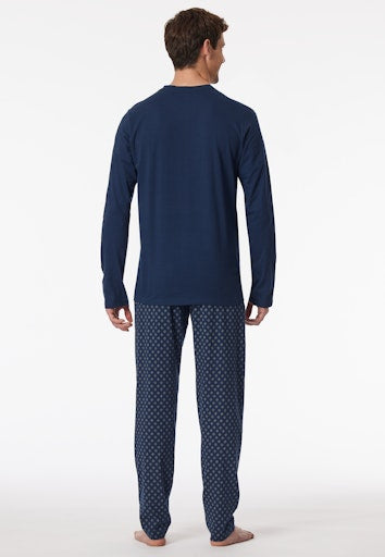 Pyjama's blauw SCHIESSER