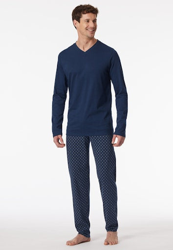 Pyjama's blauw SCHIESSER