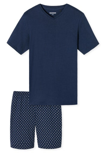 Pyjama's blauw SCHIESSER