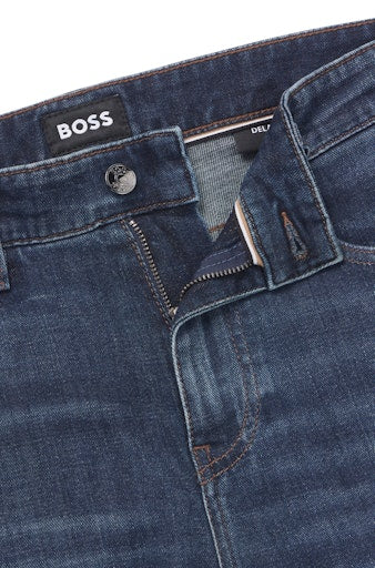 Broeken navy Boss Men Black