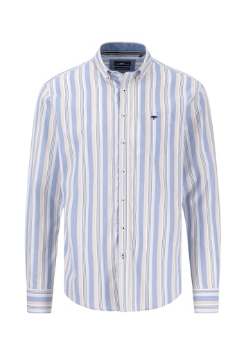 Hemden lange mouw blauw Fynch-Hatton