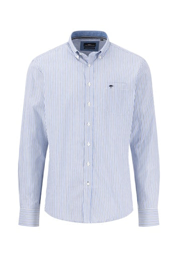 Hemden lange mouw blauw Fynch-Hatton