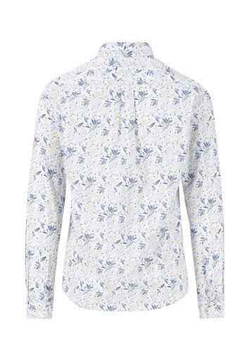 Hemden lange mouw blauw Fynch-Hatton